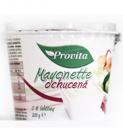 Mayonette ochutená - rastlinná náhrada tatárskej omáčky 200g / 1,10 € s DPH